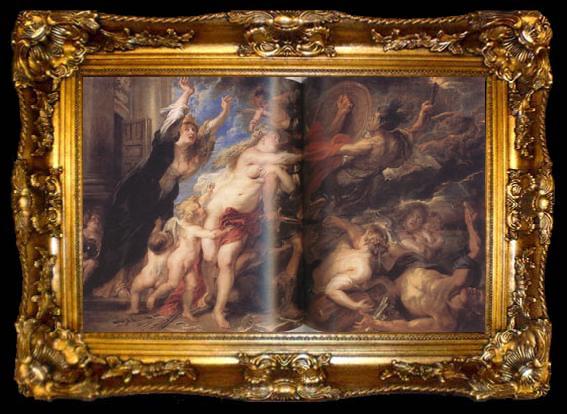 framed  Peter Paul Rubens The Horrors of War (mk01), ta009-2